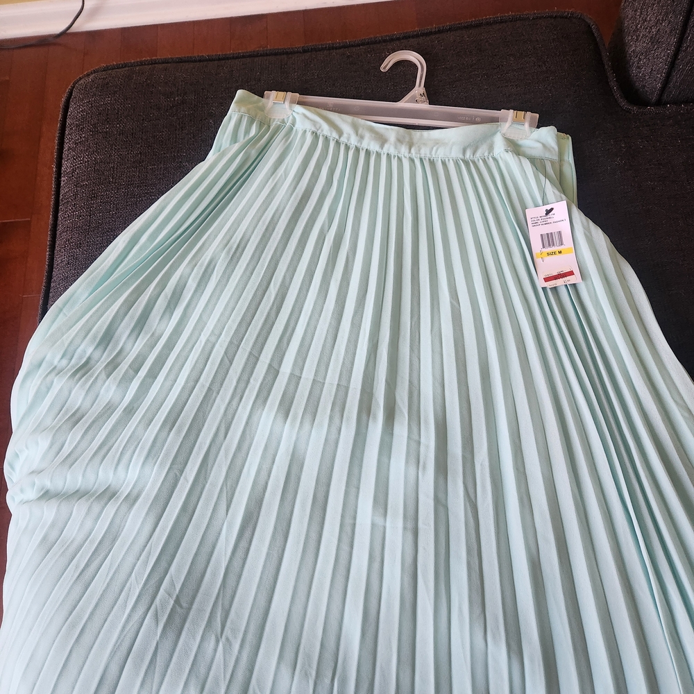 Jessica Simpson Mint Pleated Midi Skirt